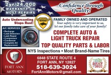 Fort Ann Motors COMPLETE AUTO & LIGHT TRUCK REPAIR